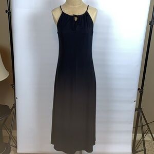 CW long black dress with spaghetti straps, Large
